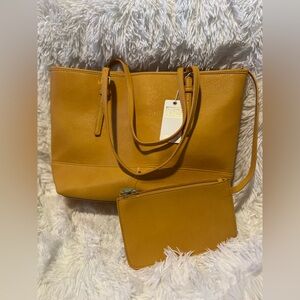 Nine West Golden Yellow Tote Bag